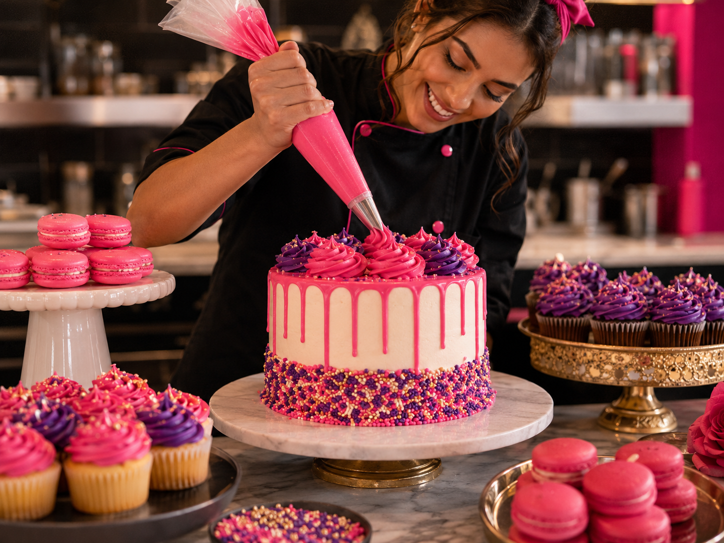 Baker decorating