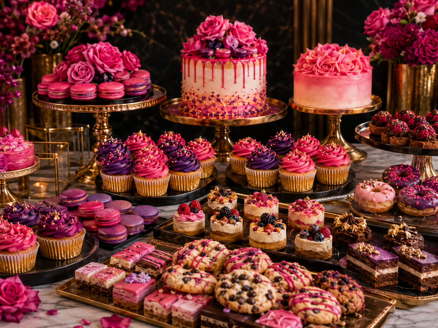 Premium baking ingredient inspiration display